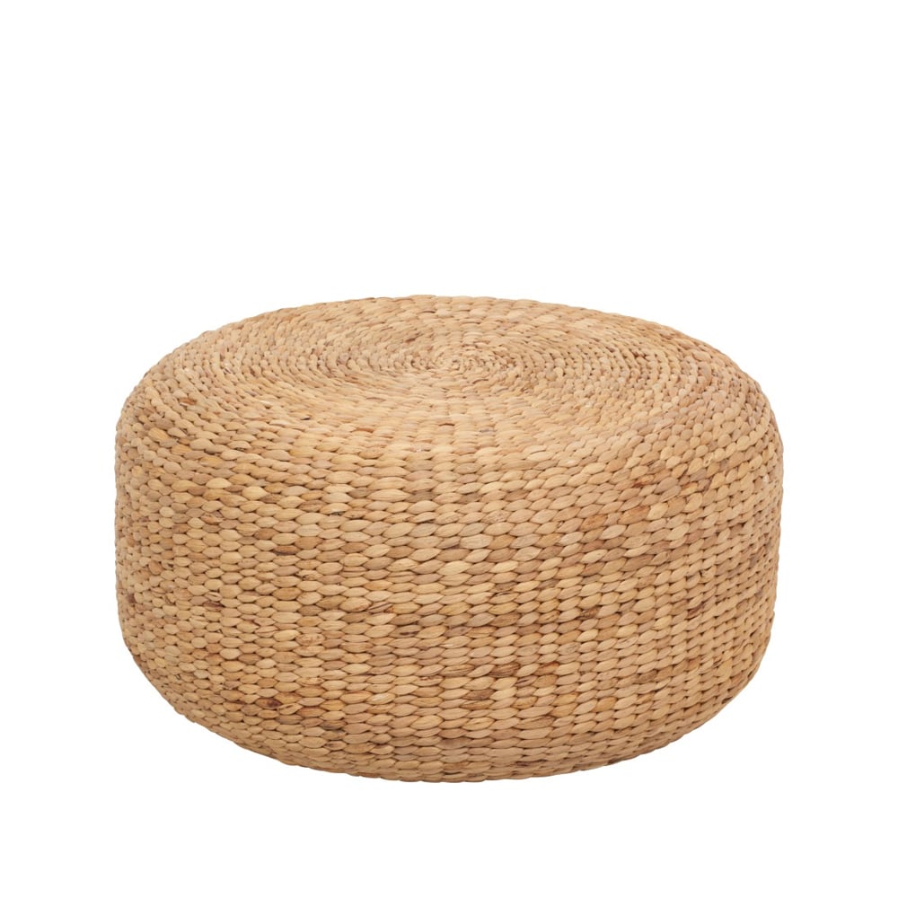 Dixie Lily Pouf o59 cm Natur, Wasserhyazinthe, rund