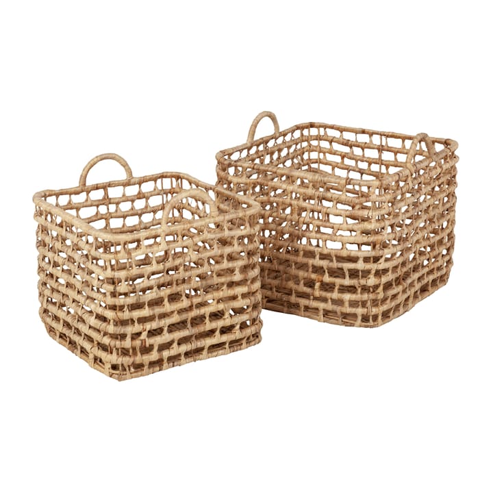 Lily square open twist Korb 2 Teile, Natural Dixie