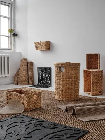 Lily Wäschekorb rund 2-teilig - Natural - Dixie