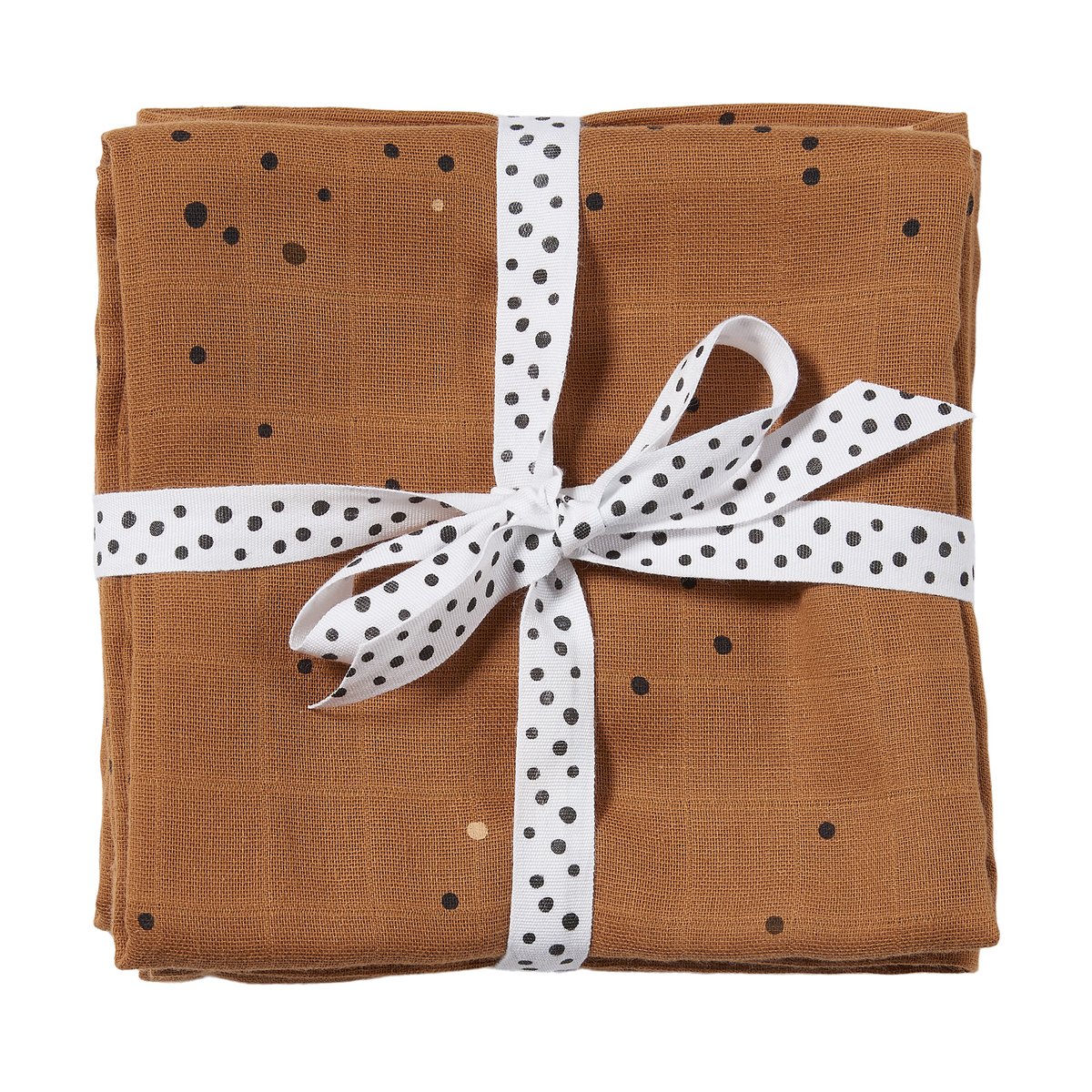 Done by deer Dreamy Dots Babydecke 120x120 cm 2er-Pack Mustard