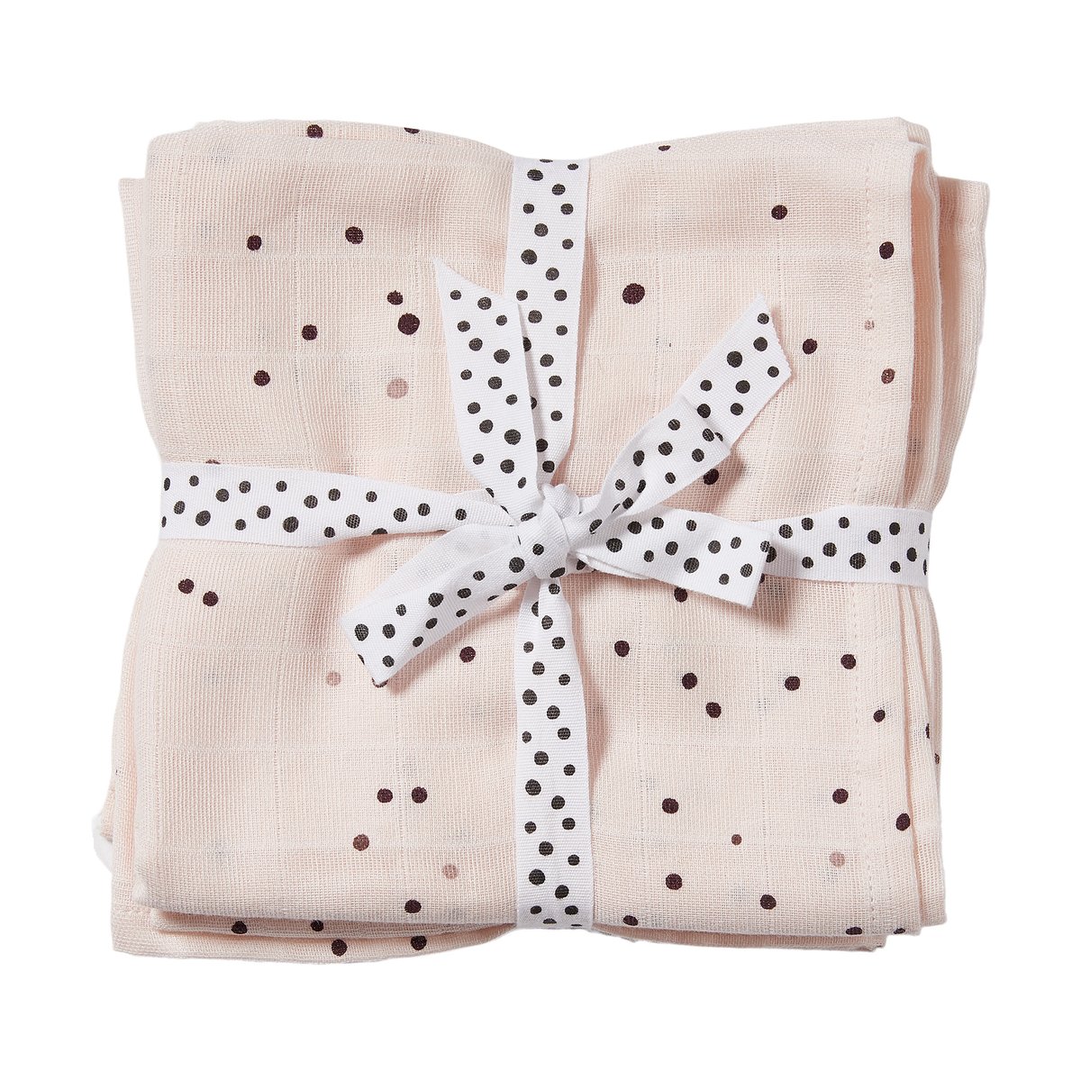 Done by deer Dreamy Dots Babydecke 120x120 cm 2er-Pack Powder