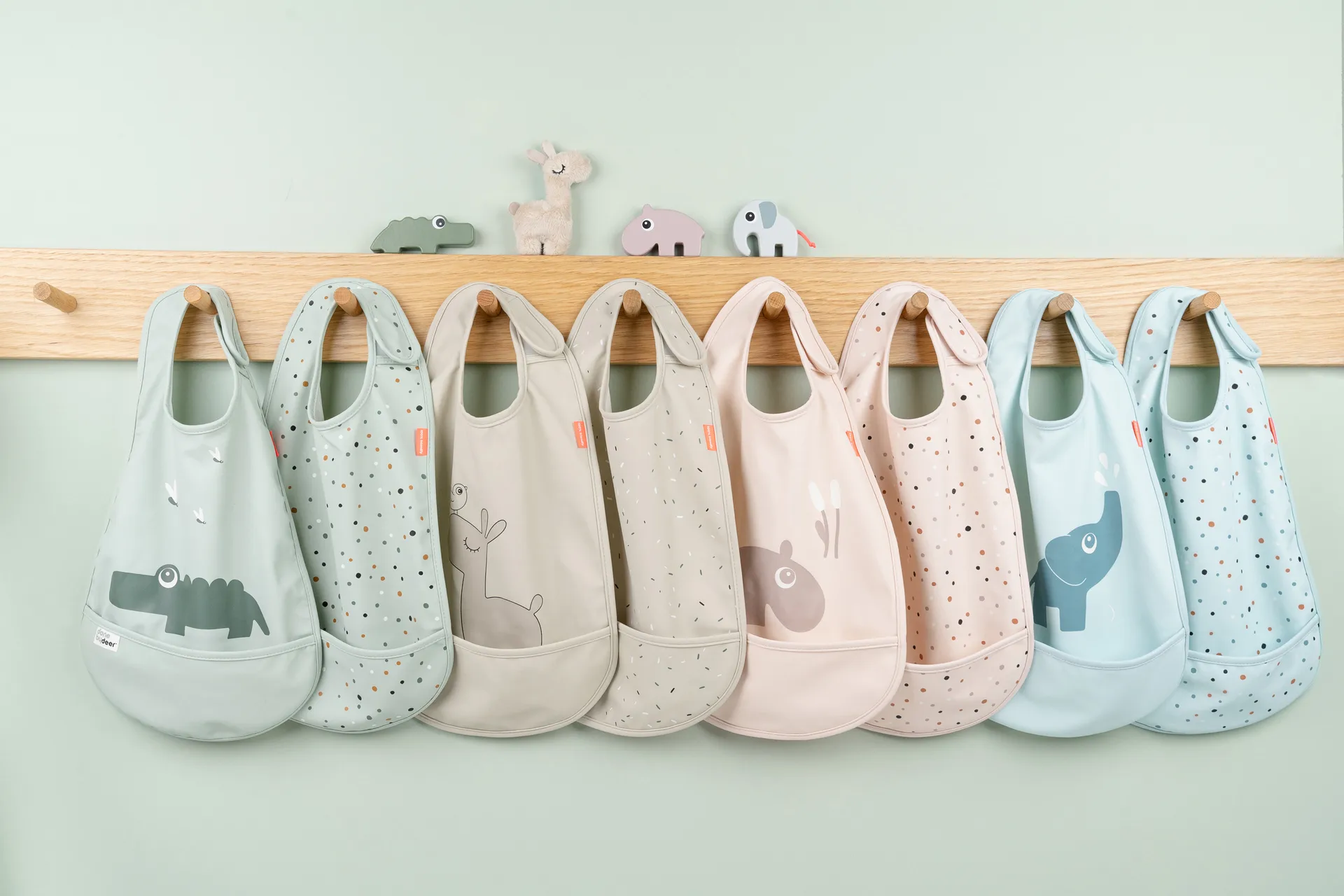 Elphee Lätzchen mit Klettverschluss 2er-Pack, Blue Done by deer