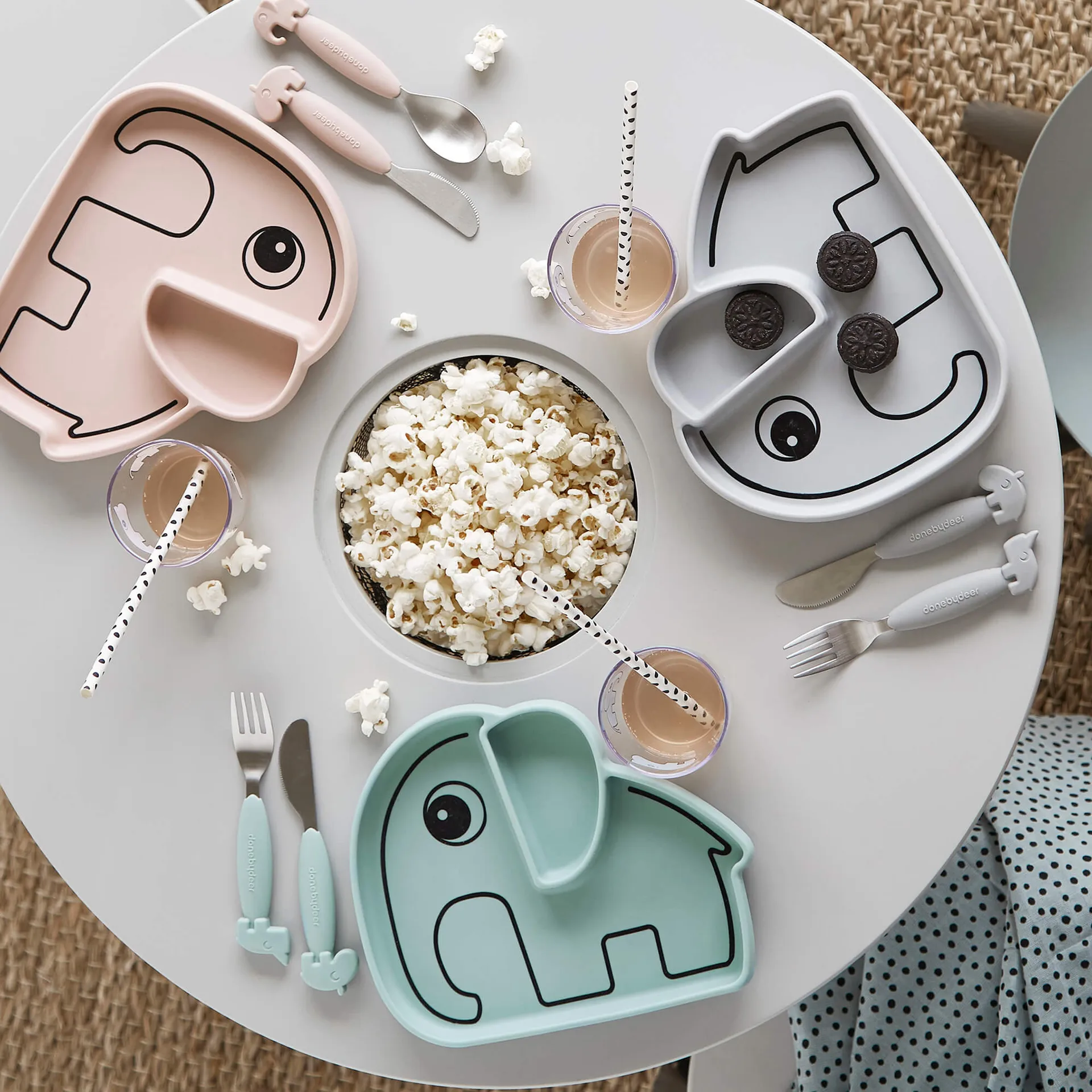 Elphee Stick&Stay Kinderteller 17x20 cm, Blue Done by deer