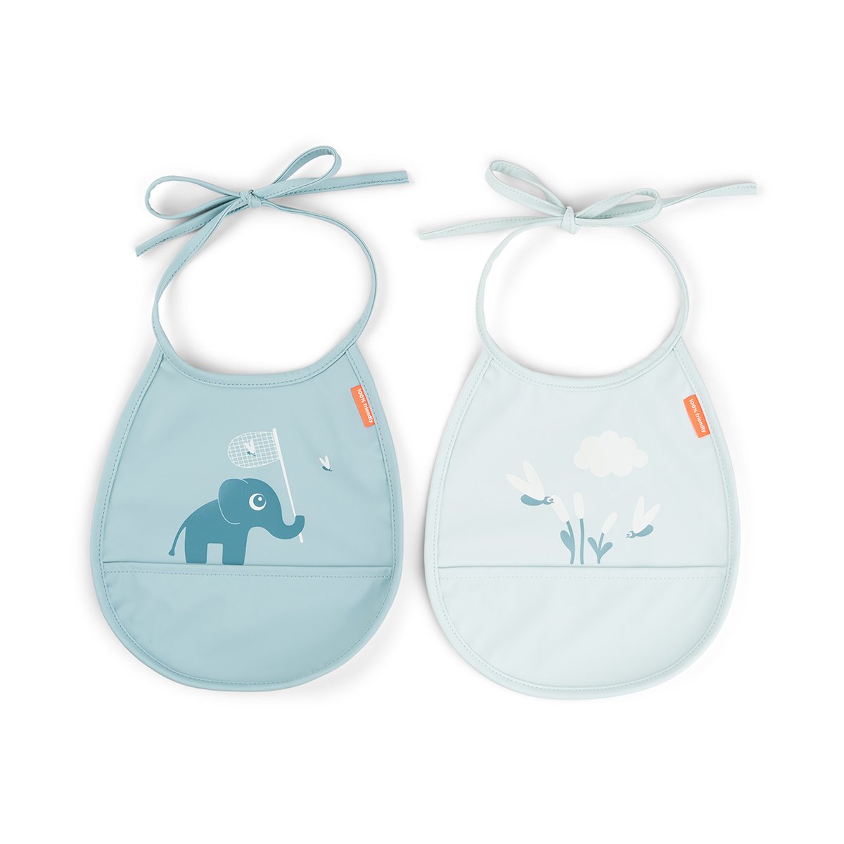 Done by deer Elphee Tiny Lätzchen 2er-Pack Blue