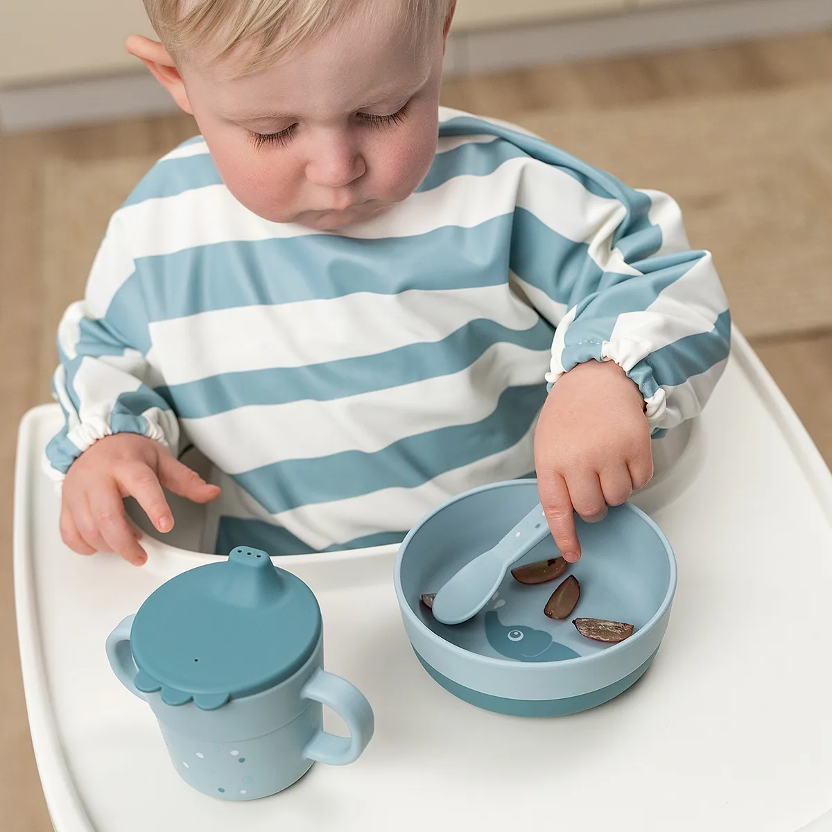 Happy Dots Foodie Besteckset 3 Teile, Blue Done by deer