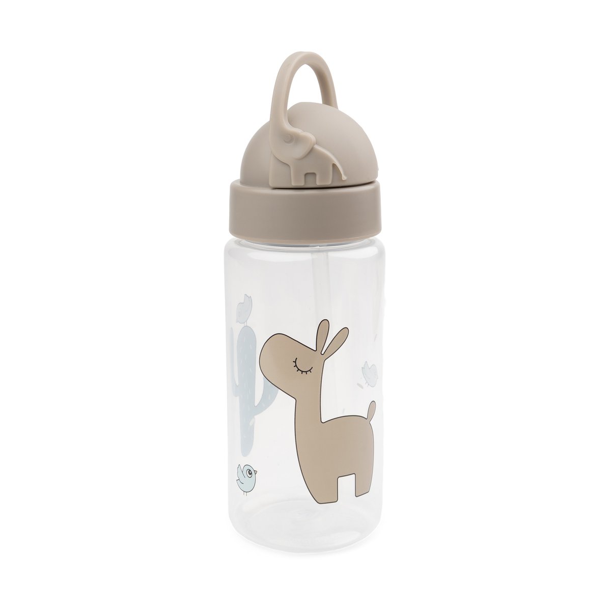 Done by deer Lalee Flasche mit Strohhalm Sand