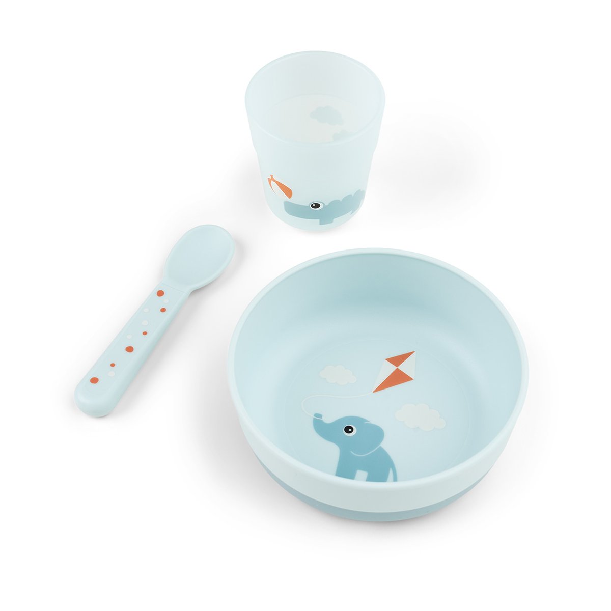 Done by deer Playground Foodie First Meal Servierset 3 Teile Blue
