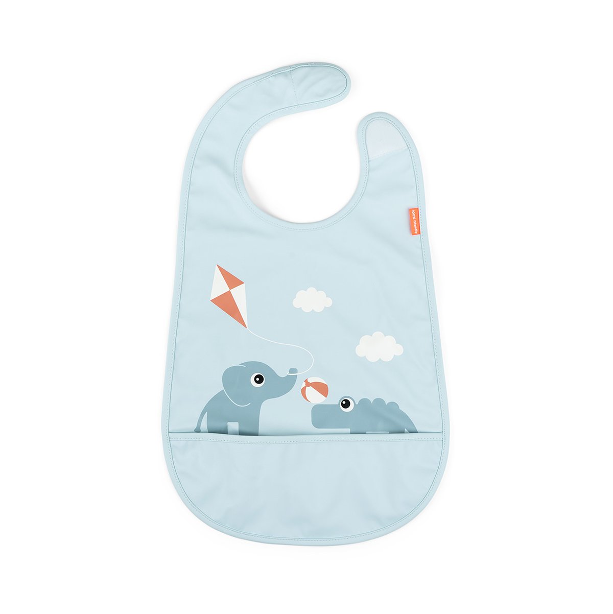 Done by deer Playground Lätzchen mit Klettverschluss Blue