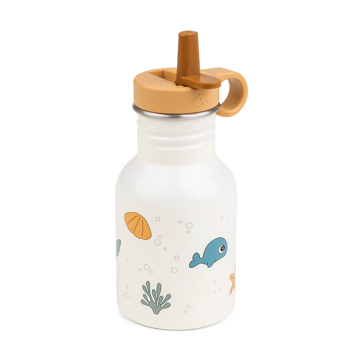 Done by deer Sea friends Edelstahlflasche 35 cl Beige