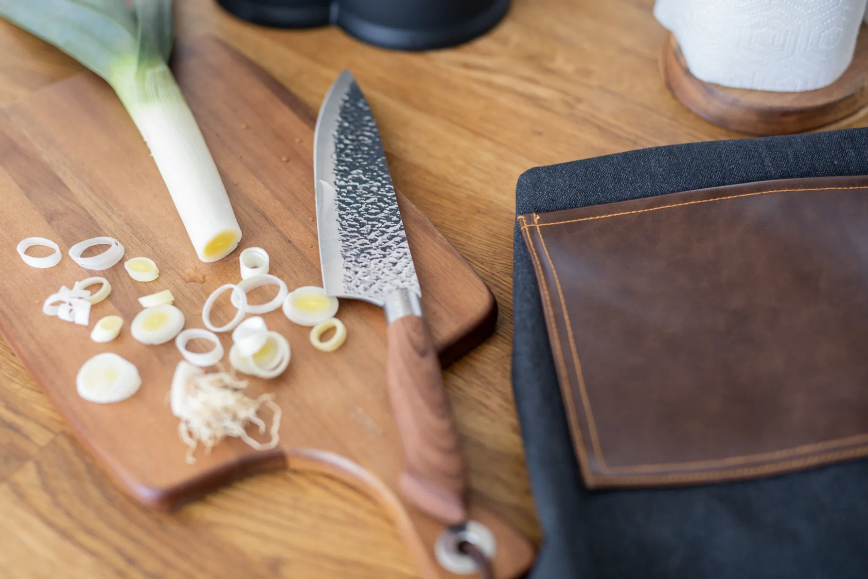 Akira Messerset Edelstahl 3 Messer, Braun Dorre