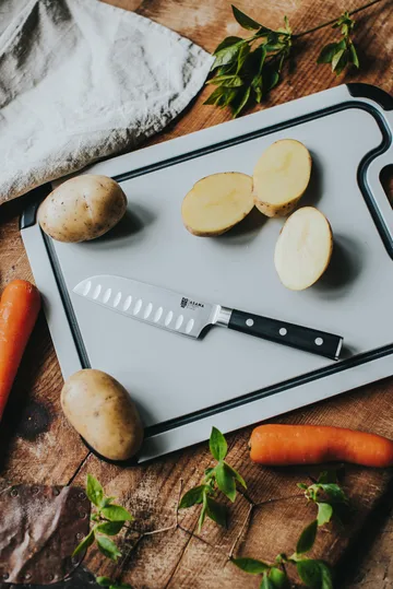 Asama Santokumesser 13 cm - Schwarzer Griff - Dorre