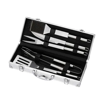 BBQ-Grillset - Edelstahl, 5-teilig, Geschenkbox - Dorre