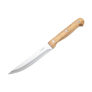 BBQ Steakmesser - Edelstahl, 6-teilig, Akazien-Holzbox, 22,5×2 cm - Dorre
