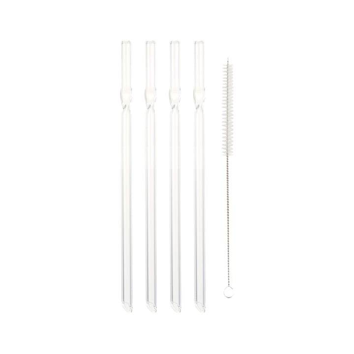 Dora Trinkstick Strohhalme Glas 21cm 4er Pack - Gerade - Dorre