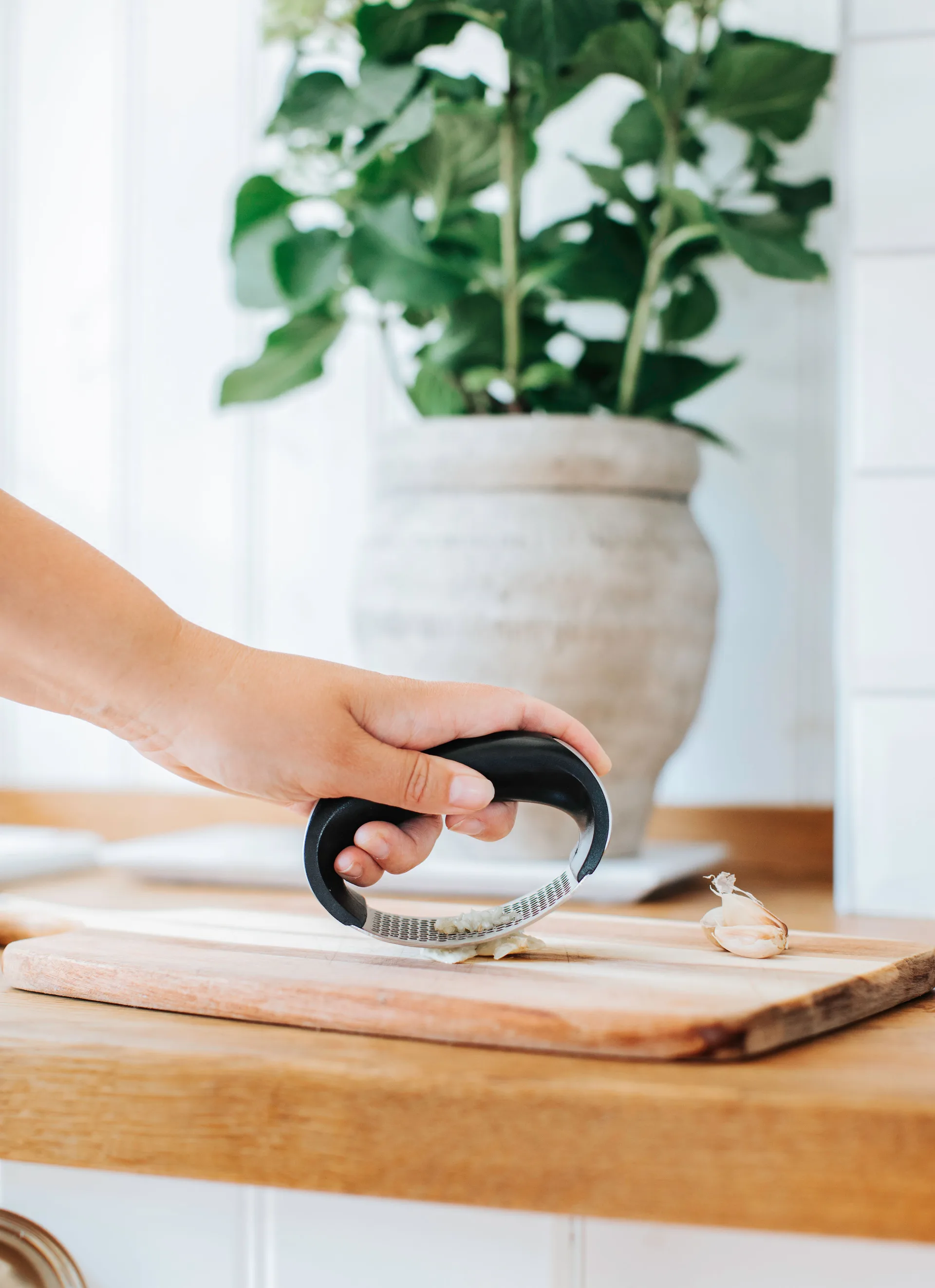 Garli Knoblauchpresse, Edelstahl Dorre