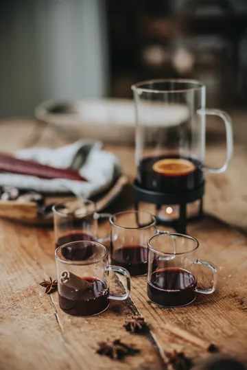Gerry Glöggkanne Glas 1,2 l - Schwarz - Dorre