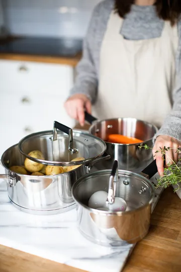 Kaci Kochtopfset 6-teilig - Edelstahl - Dorre
