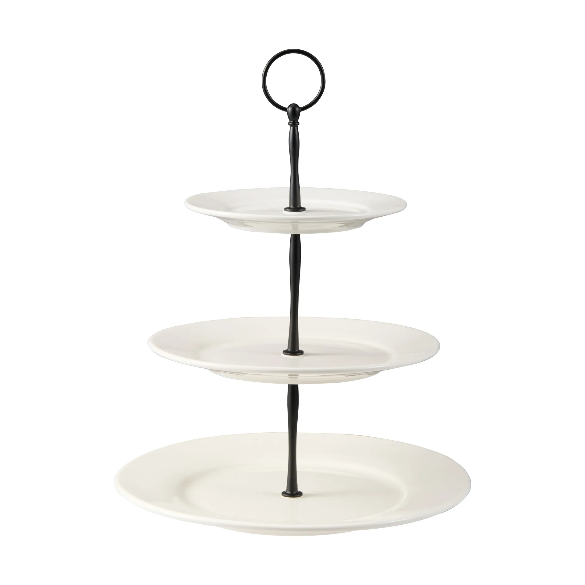 Kafi Etagere 3-stufig Porzellan, Weiß Dorre