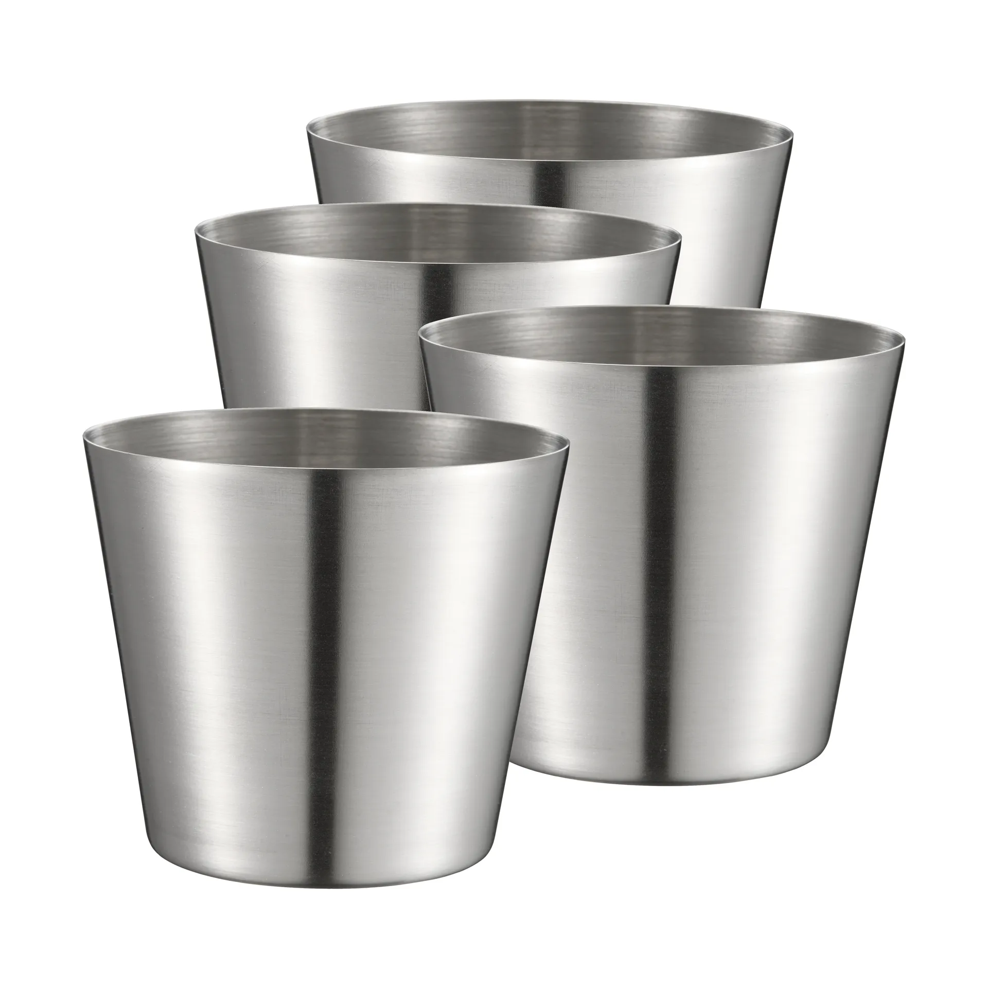 Peg Pommes-/Servierbecher, Edelstahl, 4-teilig, Ø9,5 cm Dorre
