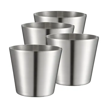 Peg Pommes-/Servierbecher - Edelstahl, 4-teilig, Ø9,5 cm - Dorre