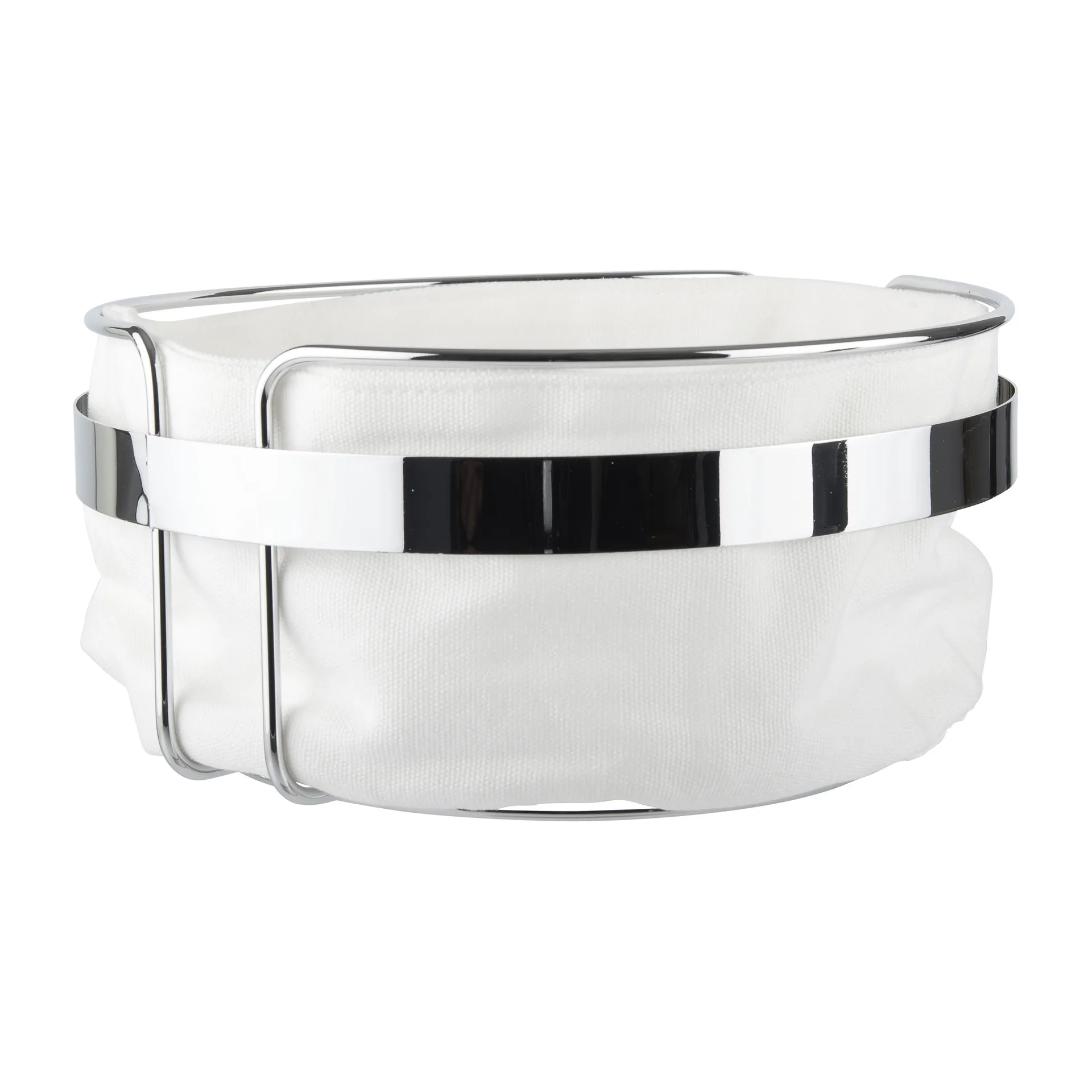 Praktisk Brotkorb Ø22cm, Stoff-Chrom Dorre