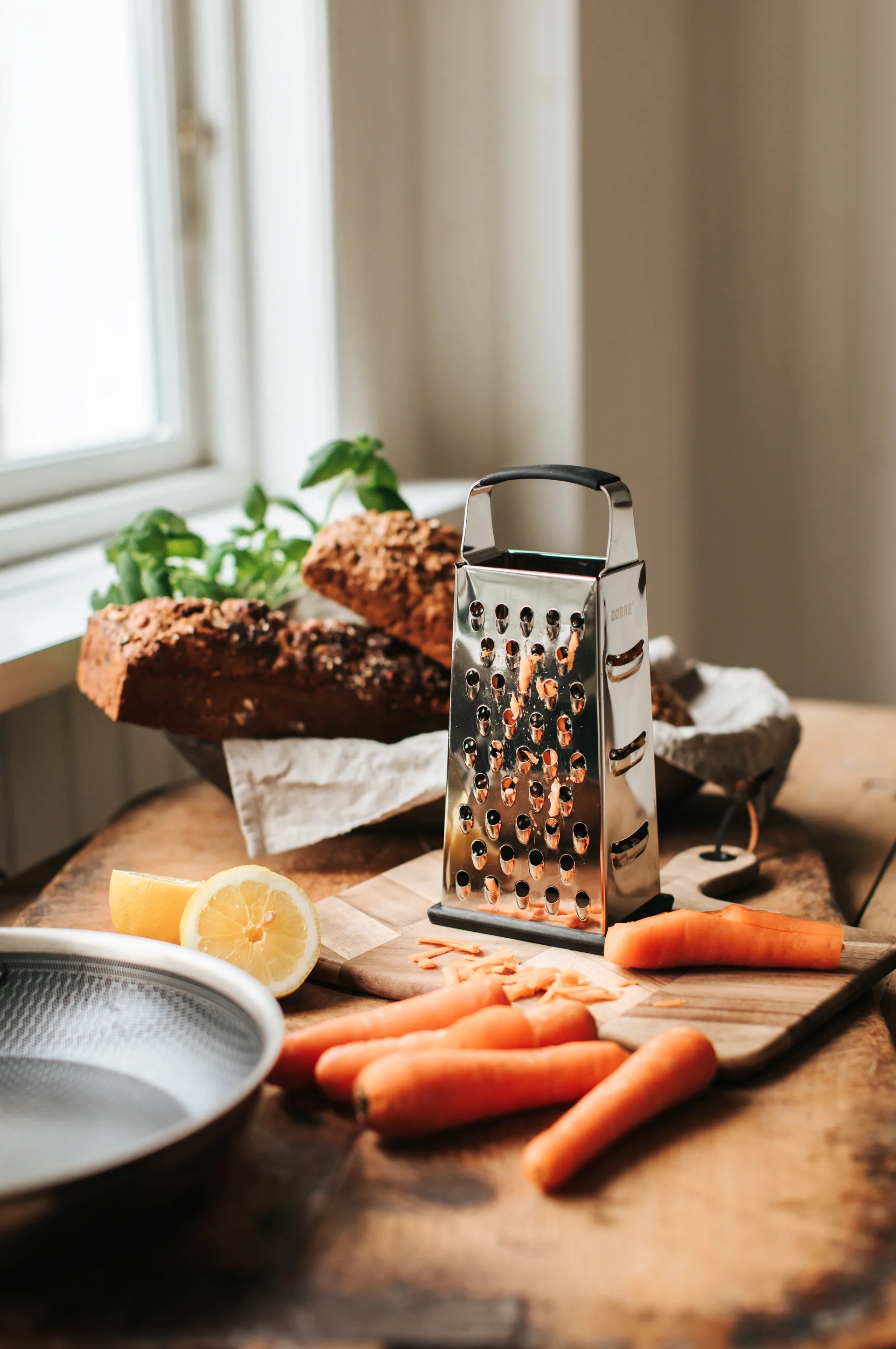 Rubi Reibe Gummifuß Griff 4-Teilig, 24 cm Dorre