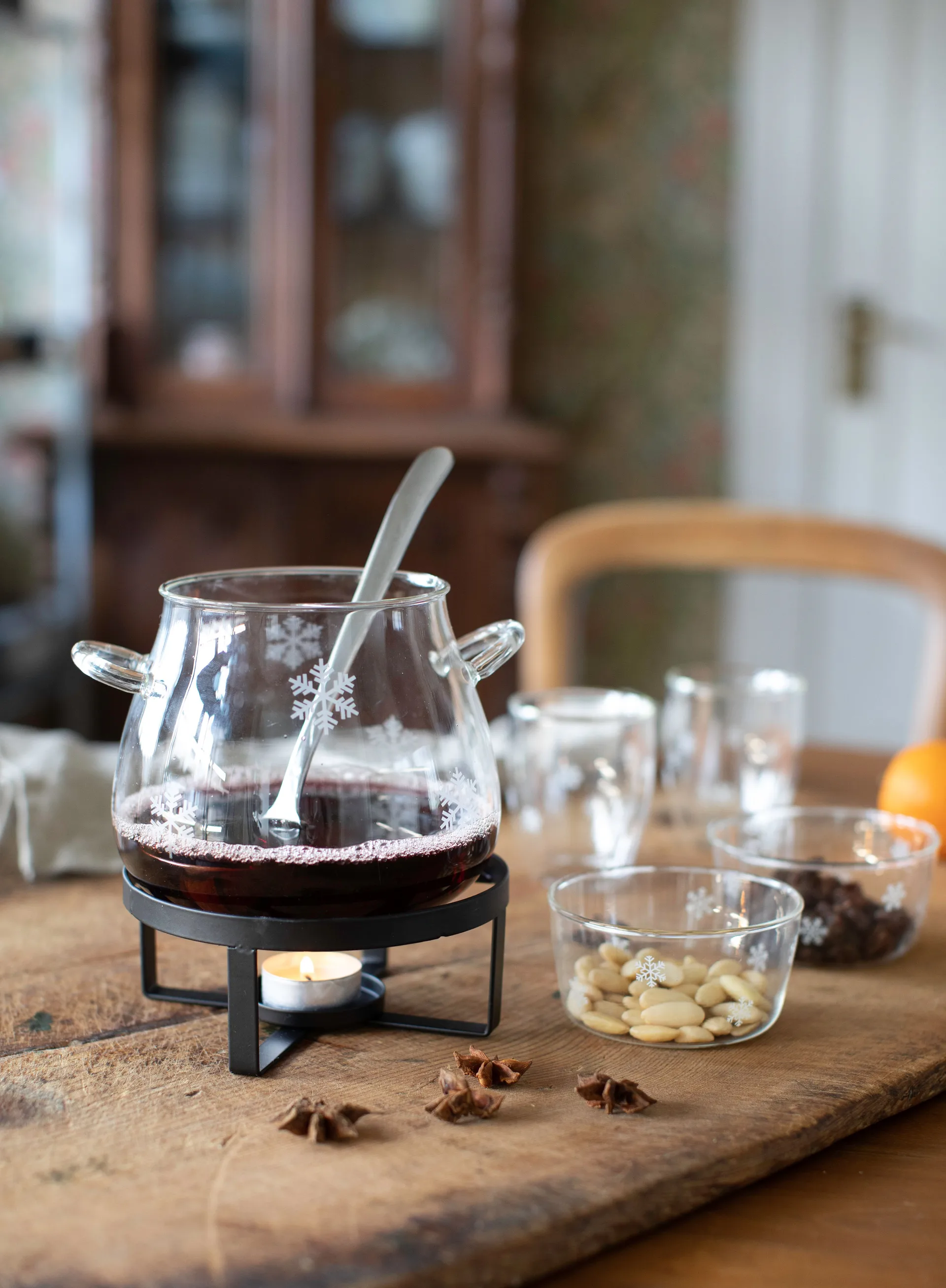 Schneeflocken doppelwandiges Glas 2er-Pack, 13 cl Dorre