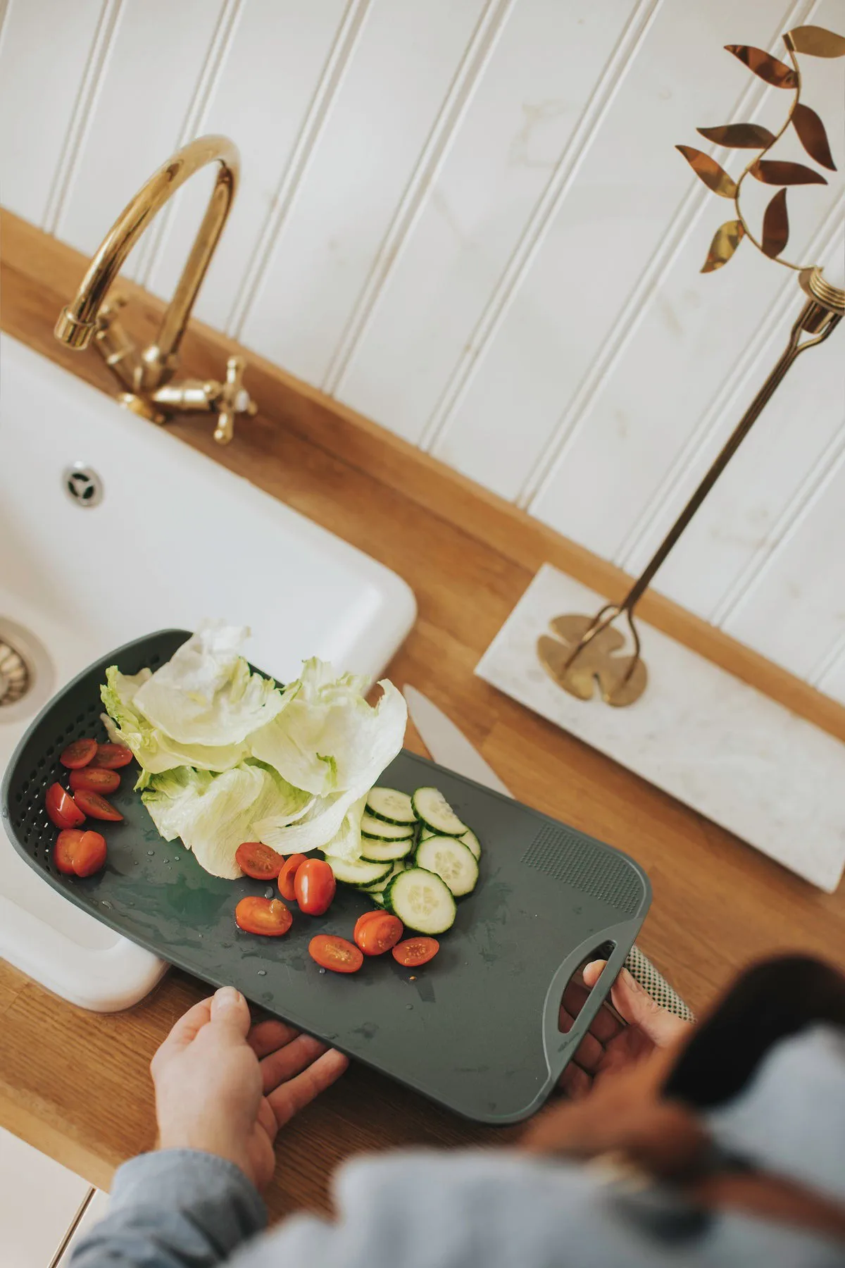 Suvi Schneidebrett 24,4x38,5 cm, Grau Dorre