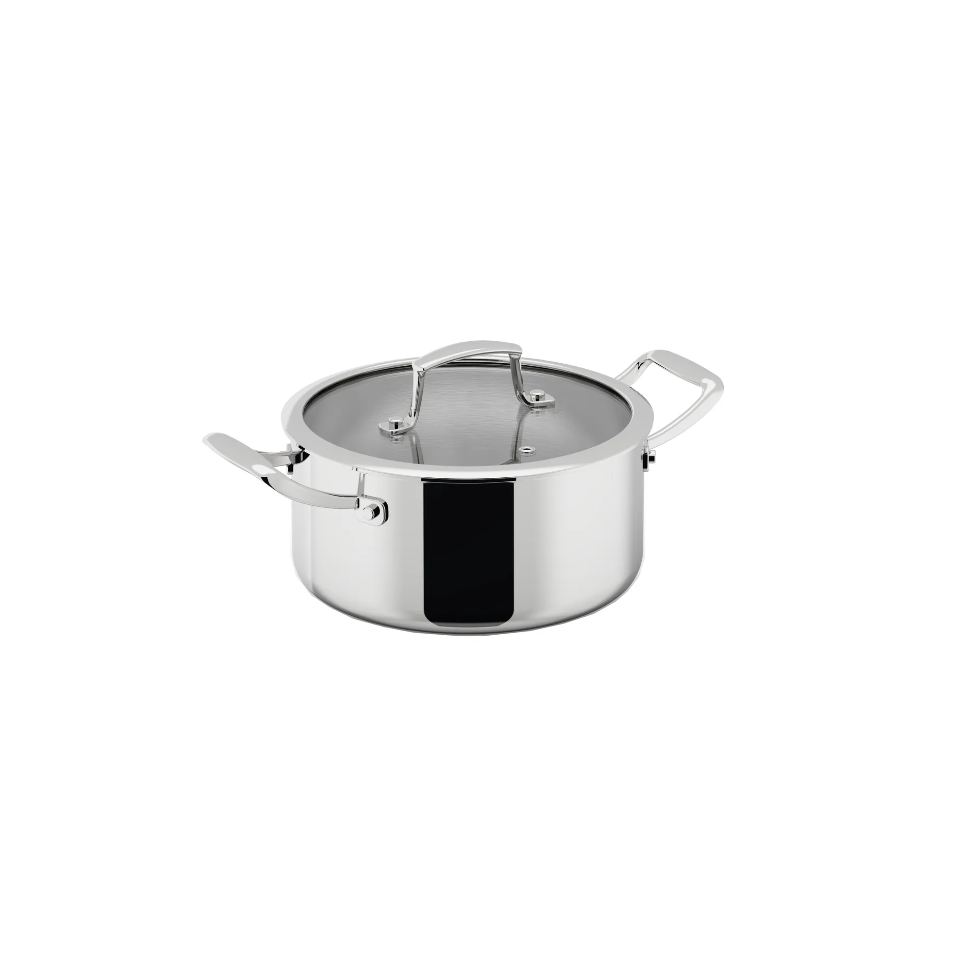Trivence Topf, Edelstahl, Glasdeckel, 3 l Dorre
