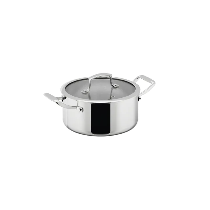 Trivence Topf - Edelstahl, Glasdeckel, 3 l - Dorre