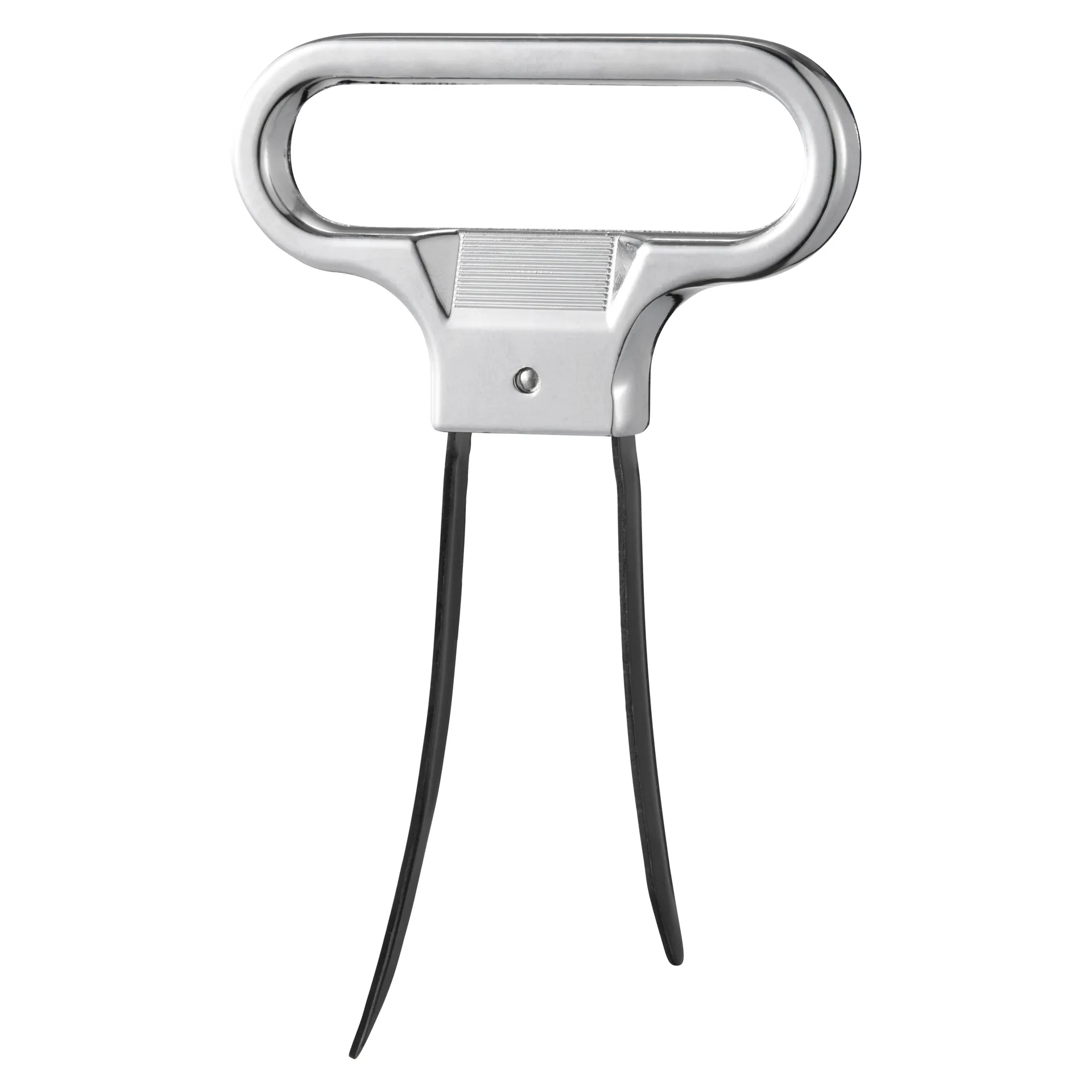 Vale Flaschenöffner Korkenzieher 11x6,4x1 cm, Schwarz-Silber Dorre