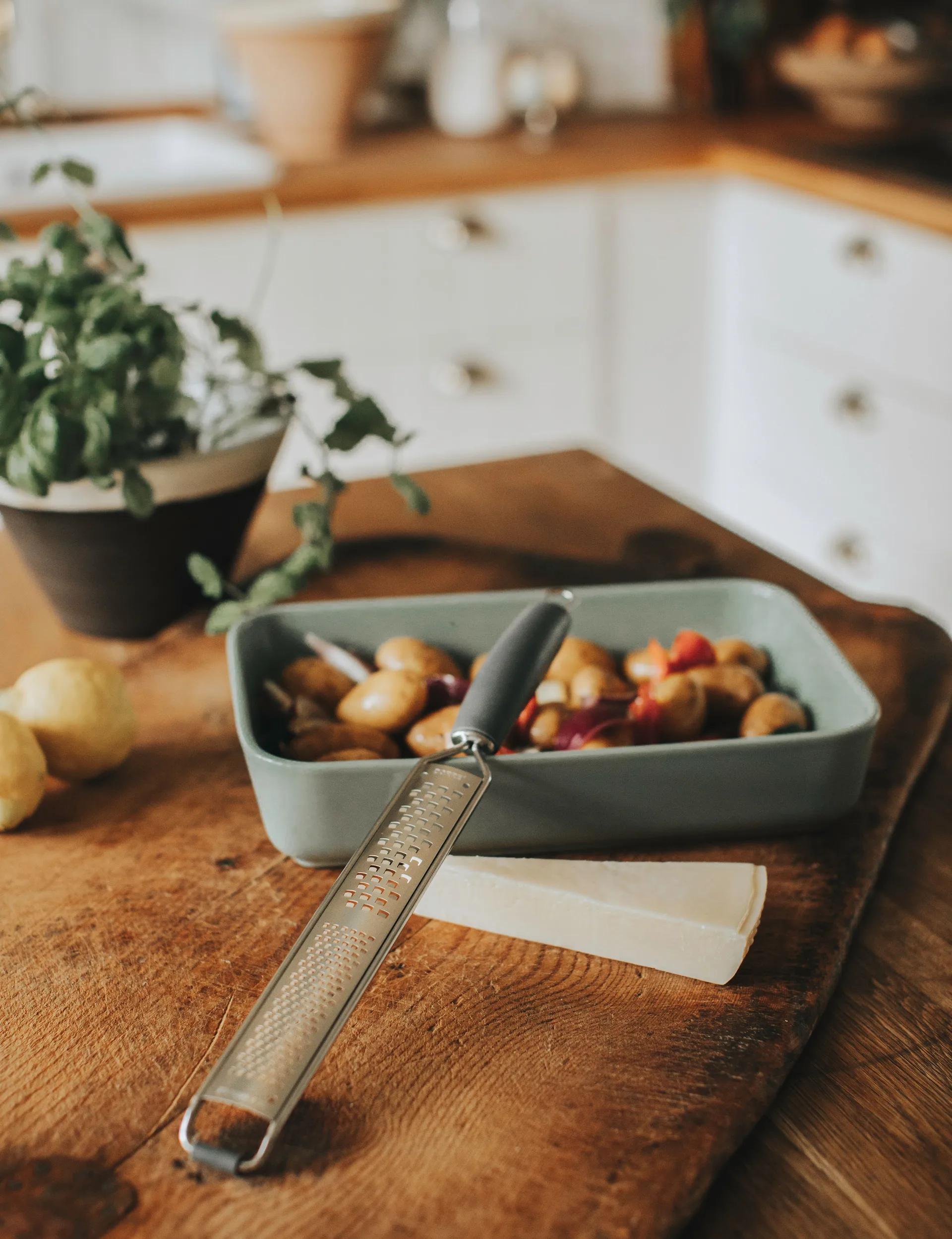 Zena Zester-Reibe 40 cm, Grau Dorre