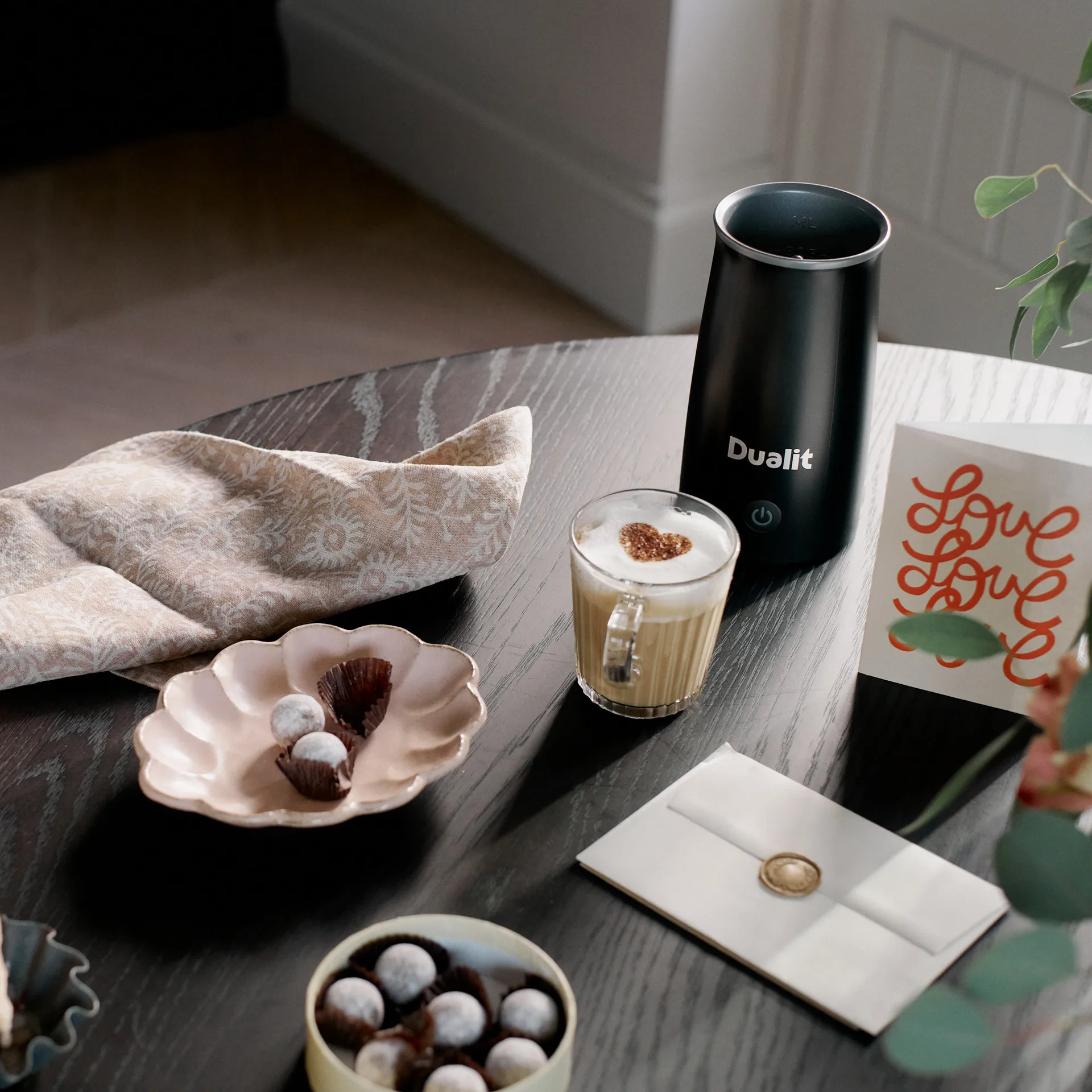 Dualit Milchaufschäumer mit Schokoladenfunktion 20,5 cm, Schwarz Dualit