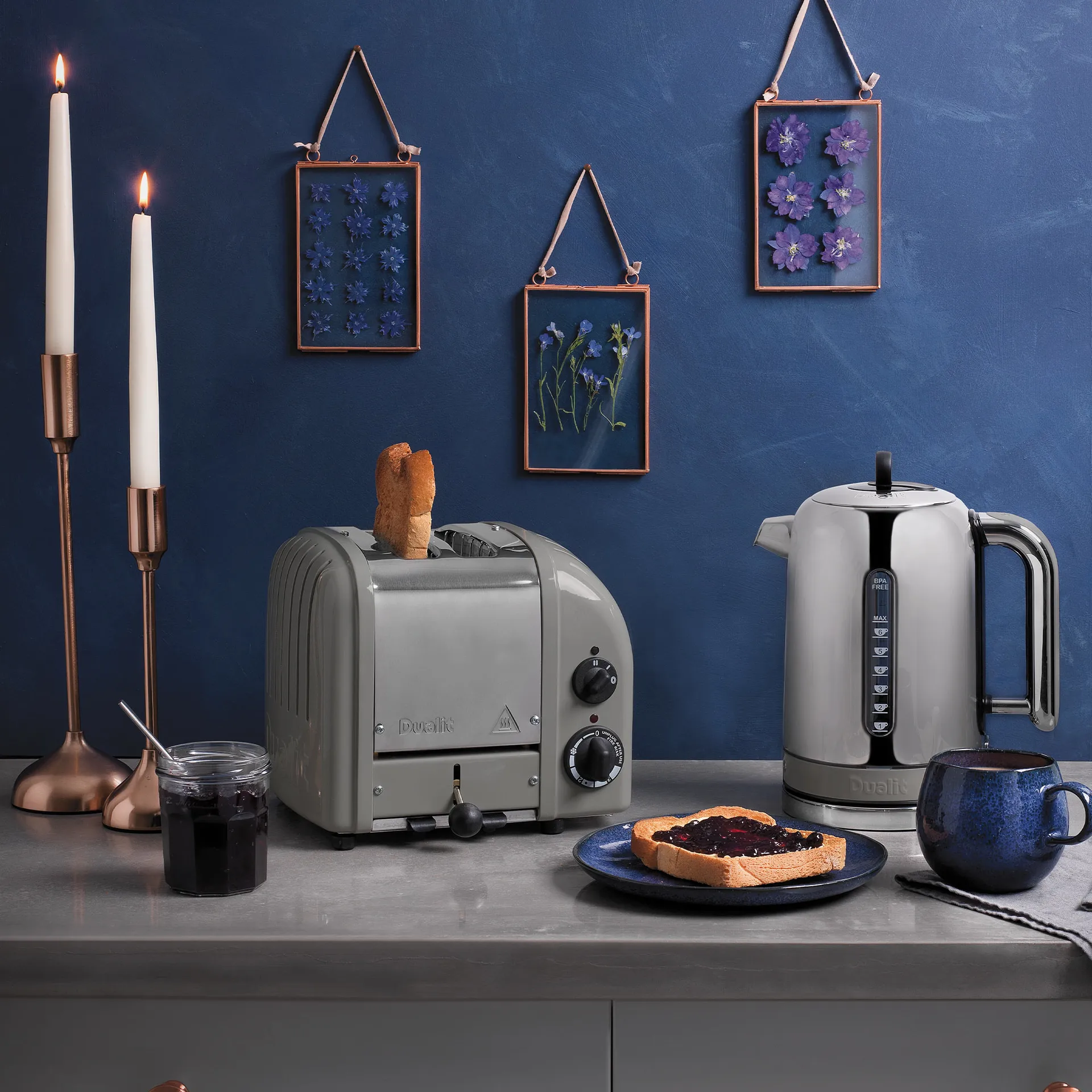 Toaster Classic 2 Scheiben, Grau Dualit