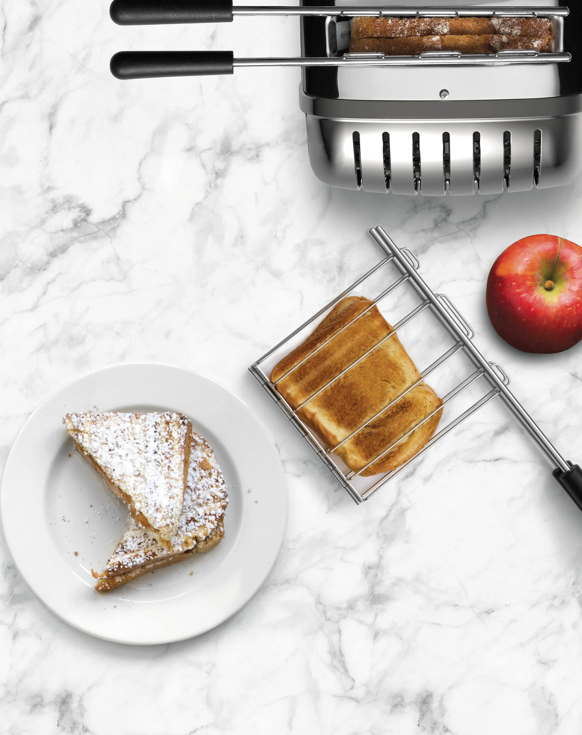 Toaster Classic Combi 2+1 Scheiben und Toastgitter, Edelstahl Dualit