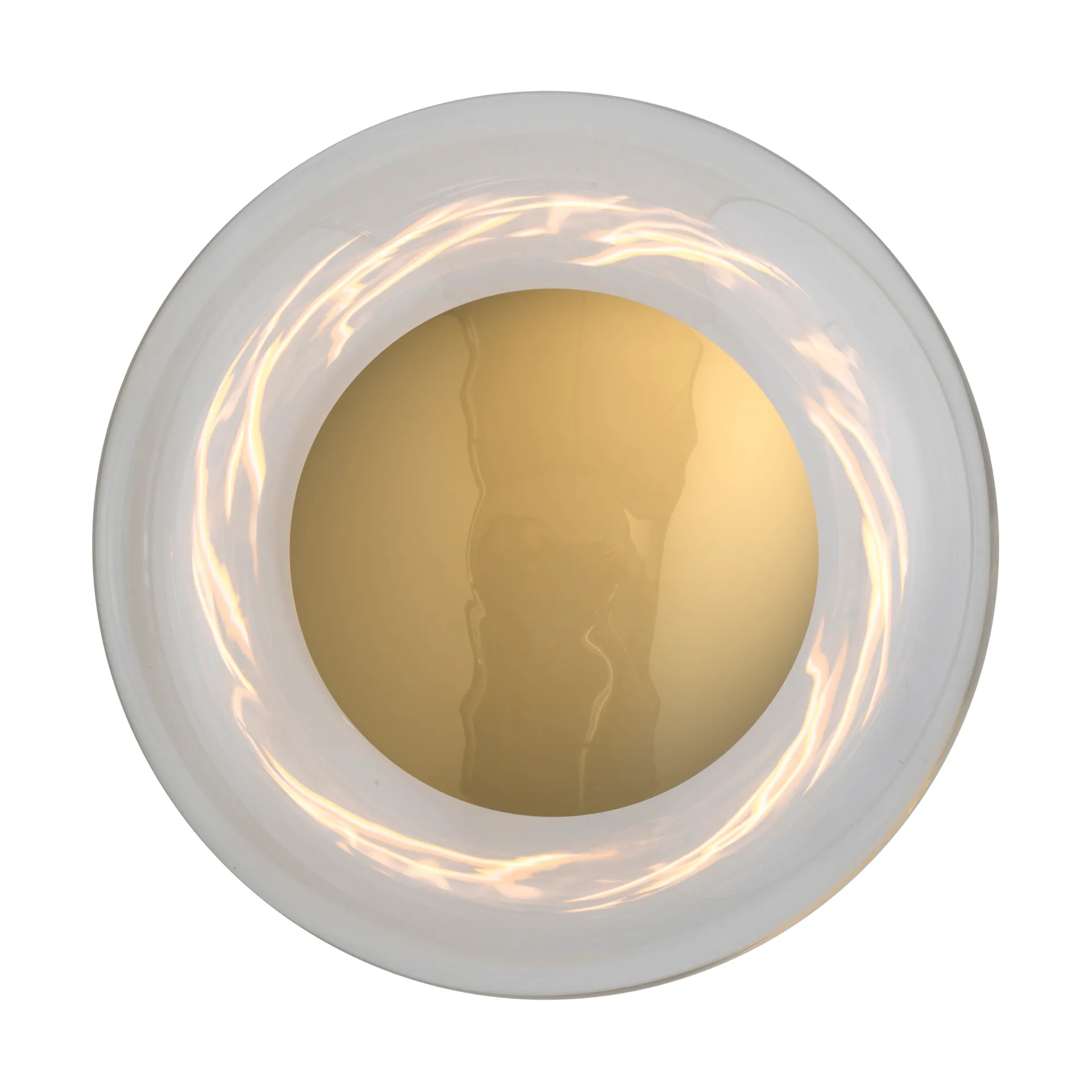 Horizon surface Wandleuchte, Clear-shiny gold, Ø29 cm EBB & FLOW