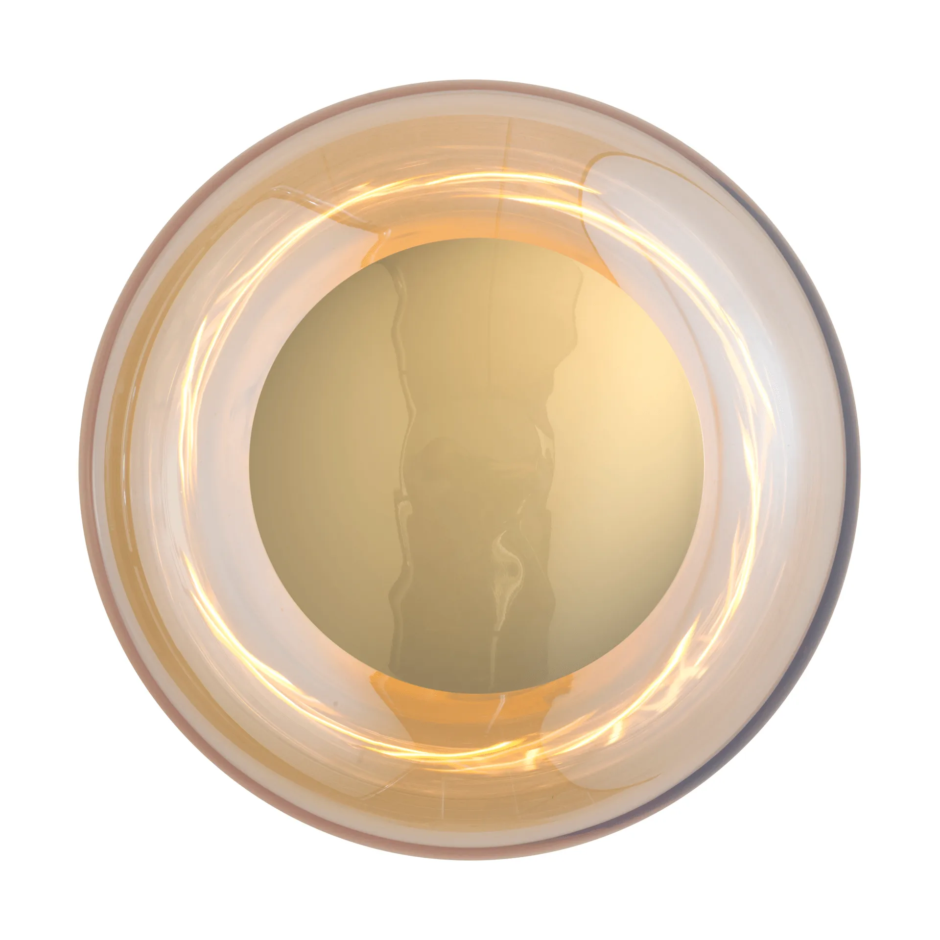 Horizon surface Wandleuchte, Golden smoke, Ø29 cm EBB & FLOW