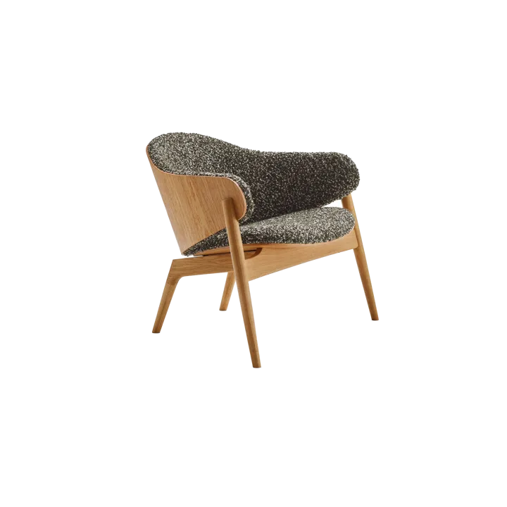 Alba Sessel vorne bezogen - Geölte Eiche-curl 39 - Eilersen