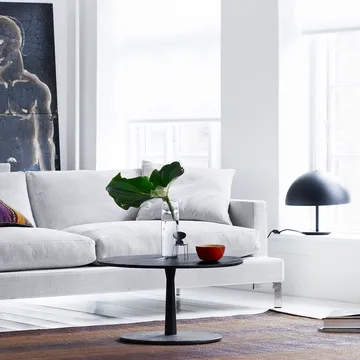 Great lift 3-sitziges Sofa - Stoff bakar 47 hellgrau, Chrombeine - Eilersen