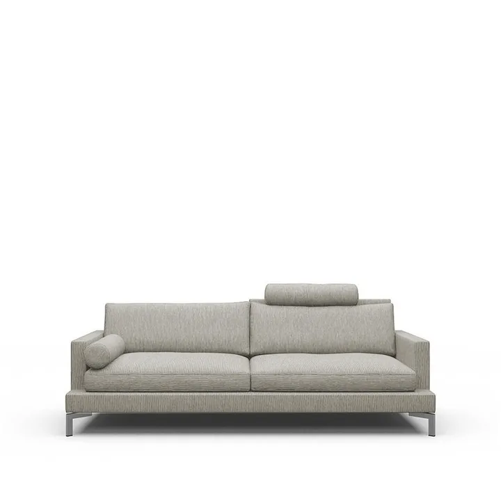 Great lift 3-sitziges Sofa - Stoff Tangent 37 Beige, Chrombeine - Eilersen