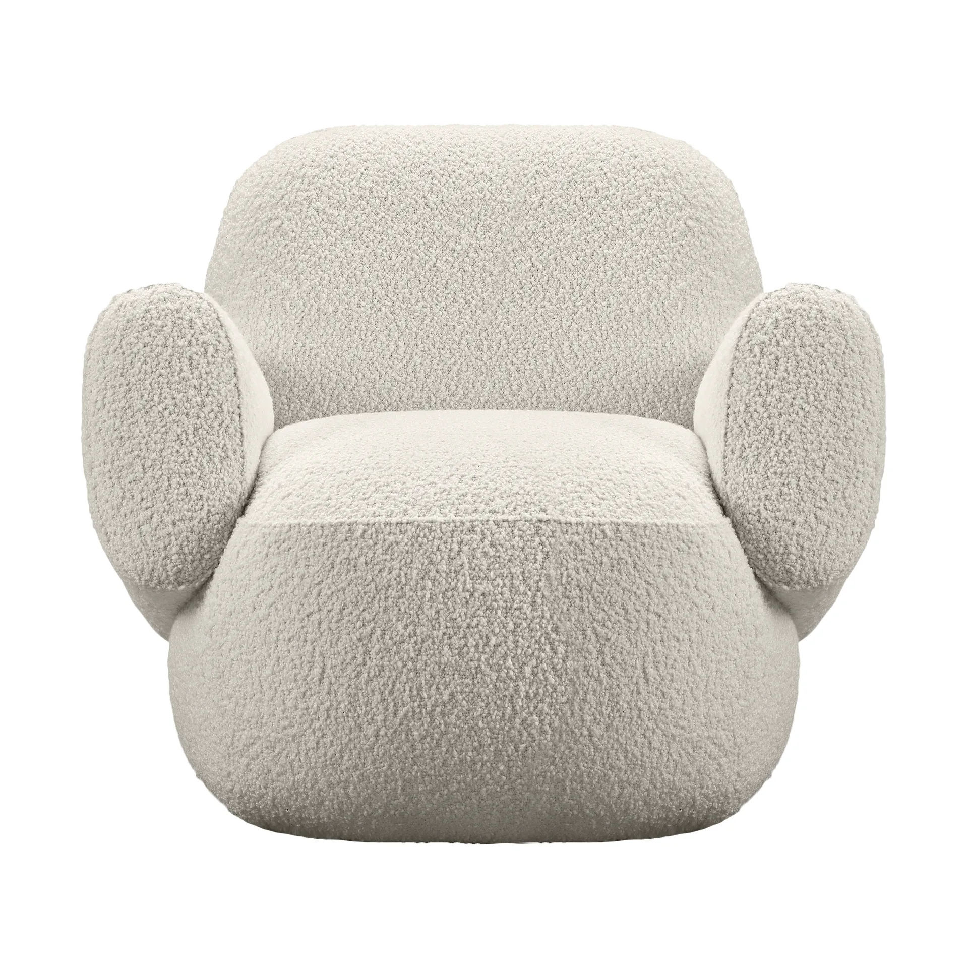 Havana Sessel mit 2 Armlehnen, Curl 20 offwhite Eilersen