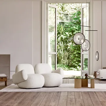 Havana Sessel mit 2 Armlehnen - Curl 20 offwhite - Eilersen