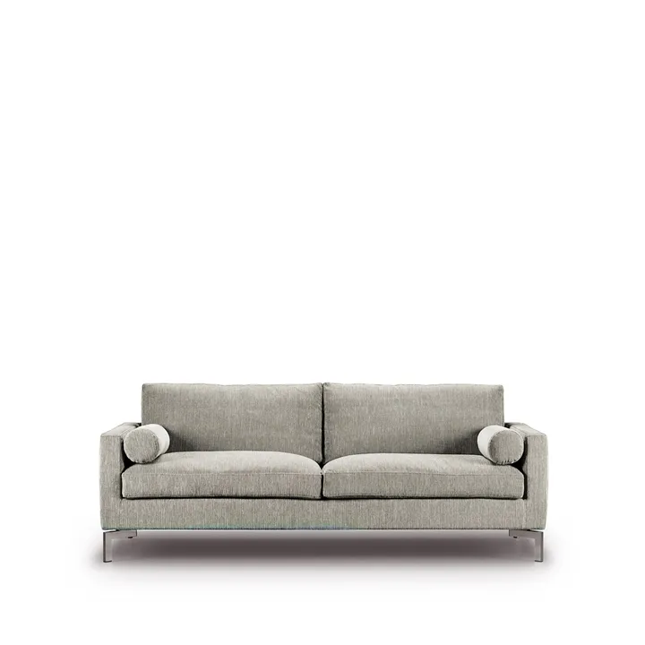 Lift Sofa 210 cm Daunenfüllung - Tyg tangent 37 beige-Stahlbeine - Eilersen