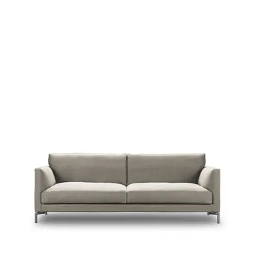 Mission Sofa - Stoff tangent 37 beige-220-Stahl - Eilersen