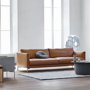 Mission Sofa - Stoff tangent 37 beige-220-Stahl - Eilersen