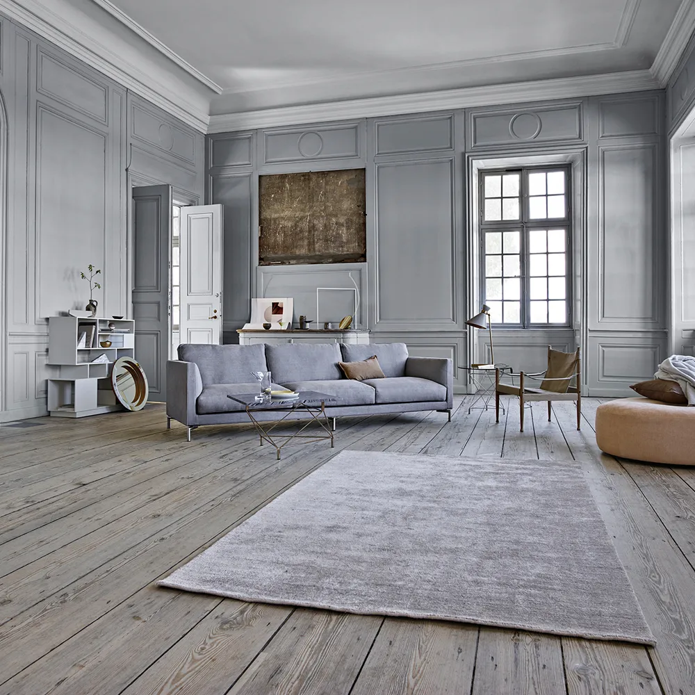 Mission Sofa, Stoff Tangent 37 beige-240-Stahl Eilersen