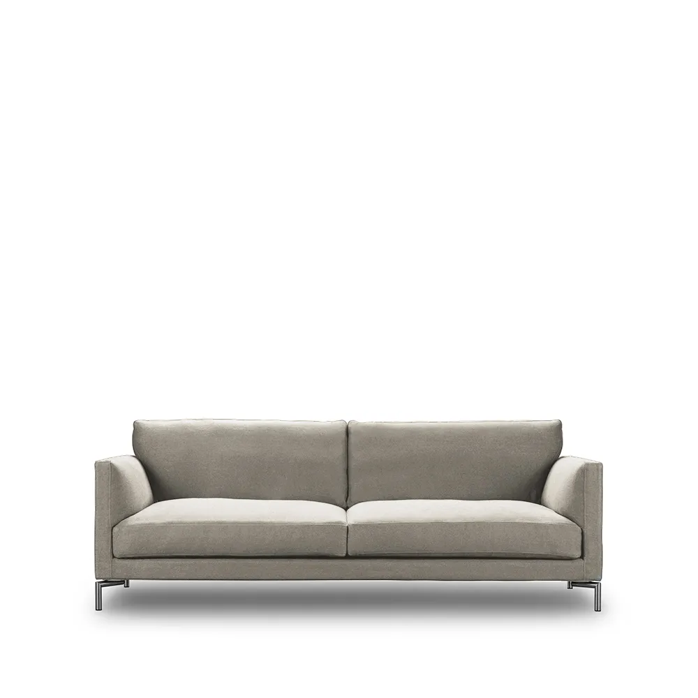 Mission Sofa, Stoff Tangent 37 beige-240-Stahl Eilersen