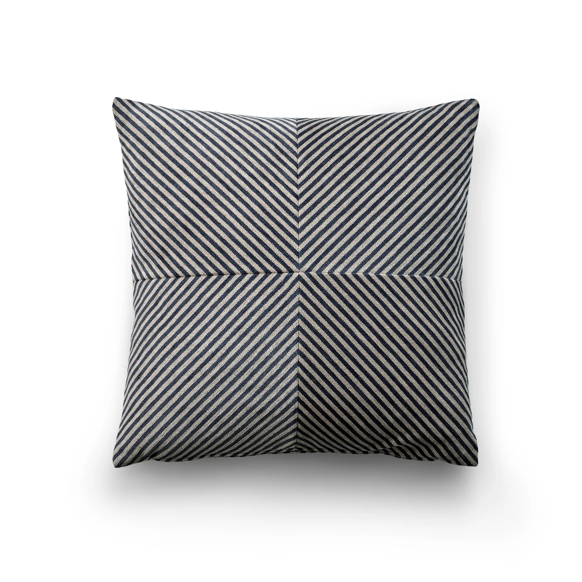 Pyjamas Design 9 Kissen 50x50 cm, Marineblau-Beige Eilersen