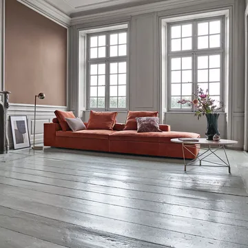 Spider Couchtisch Ø105 cm - Marmor weiß, schwarzes Gestell - Eilersen