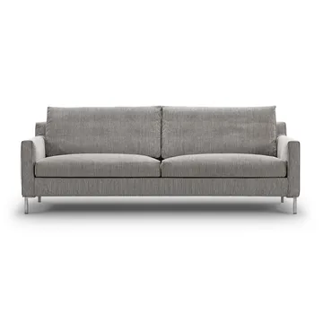 Streamline 3-sitziges Sofa 220 cm - bakar 01 Braunbeige–Edelstahl - Eilersen